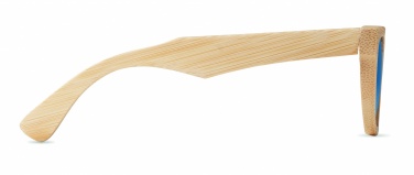 Logo trade business gift photo of: Sunglasses and case in bamboo KEILA
