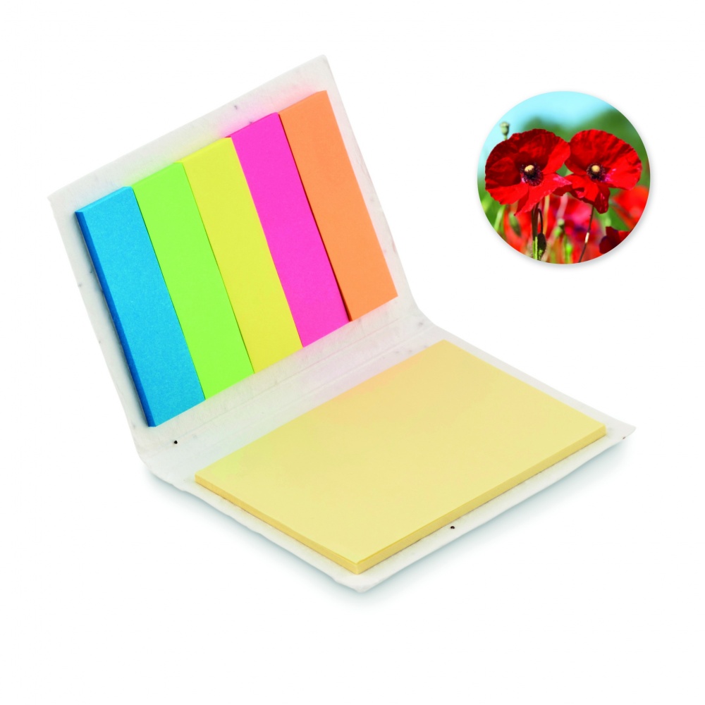 Logo trade promotional item photo of: Seed paper sticky note pad