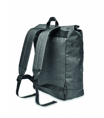 Logo trade promotional giveaways picture of: 600D RPET 2 tone backpack
