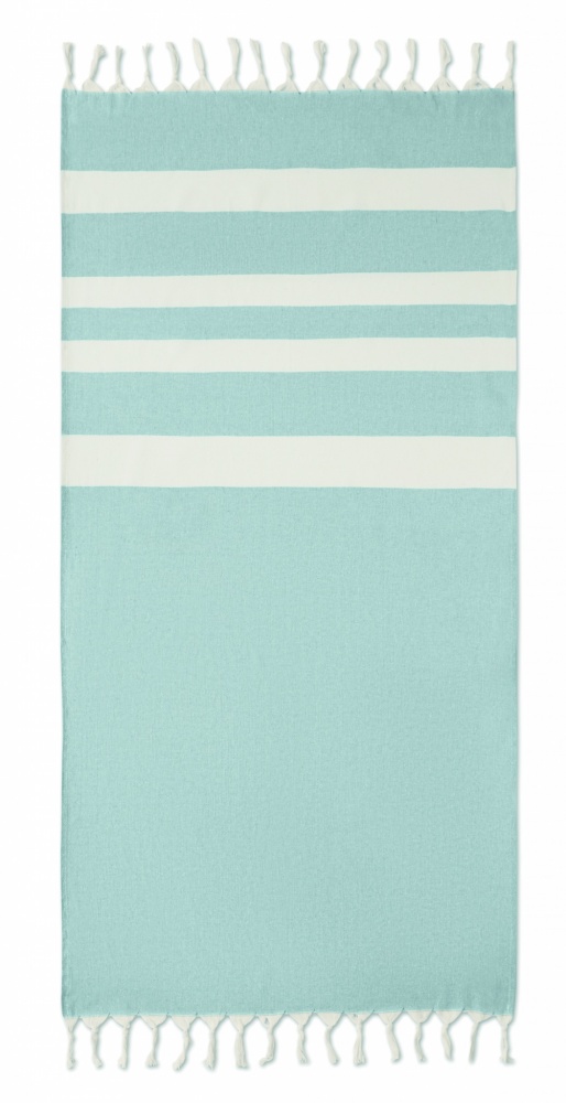 Logo trade promotional gifts image of: Hamman towel blanket 140 gr/m²