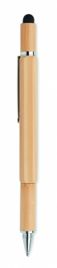 Logotrade advertising products photo of: Spirit level pen in bamboo
