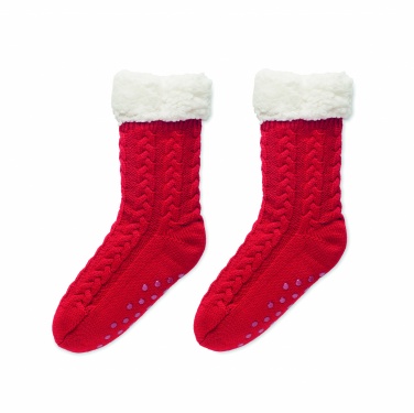 Logo trade promotional giveaways image of: Pair of slipper sock M