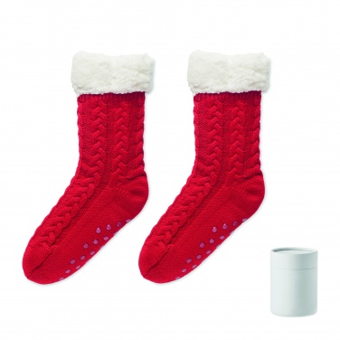 Logo trade corporate gifts picture of: Pair of slipper sock L
