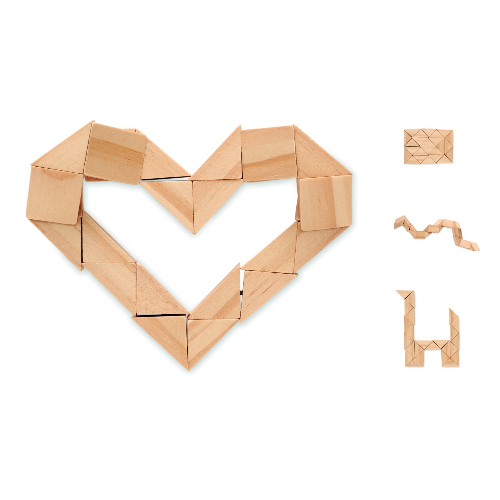 Logo trade promotional items picture of: Wooden puzzle/brain teaser