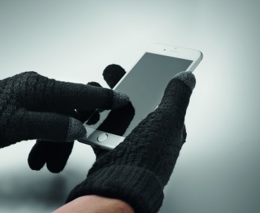 Logotrade promotional gift image of: Rpet tactile gloves