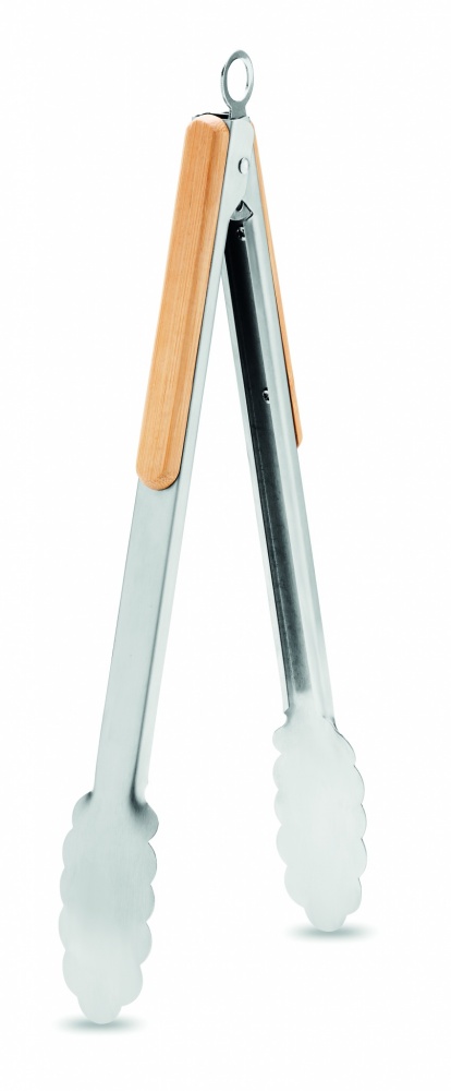 Logo trade promotional giveaway photo of: Stainless Steel Tongs