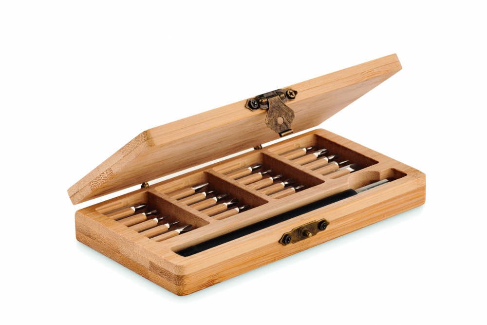 Logo trade promotional giveaways image of: 24 piece tool set