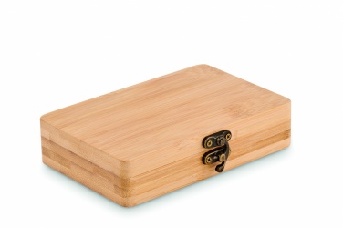 Logo trade promotional gift photo of: 13 piece tool set, bamboo case