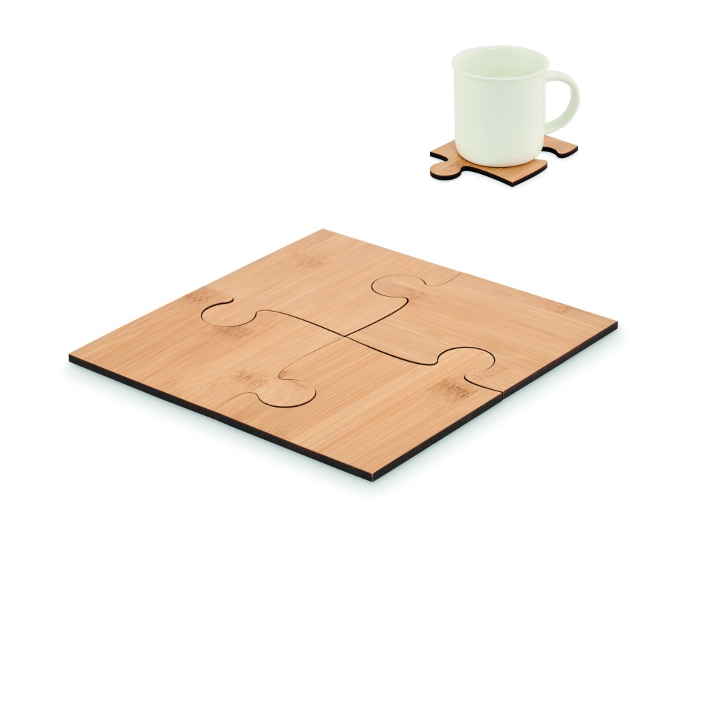 Logo trade promotional items picture of: Set of 4 puzzle coasters