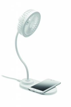 Logotrade corporate gift image of: Desktop charger fan with light
