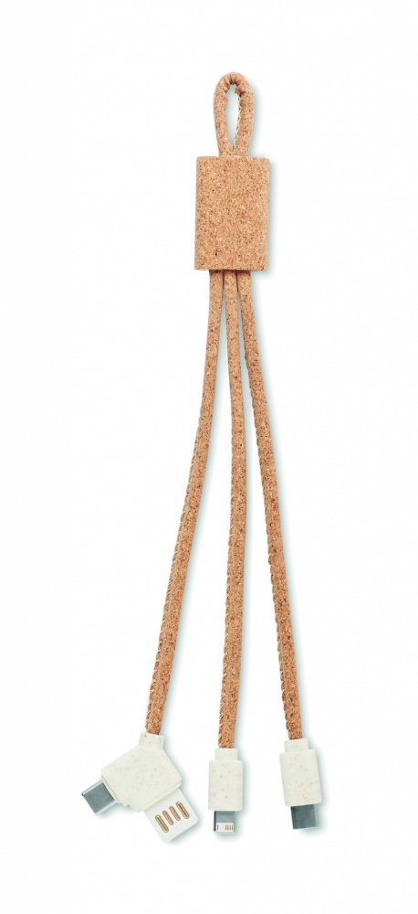 Logotrade corporate gift picture of: 3 in 1 charging cable in cork