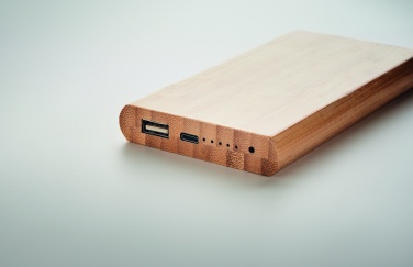 Logotrade promotional giveaway picture of: 6000 mAh Bamboo power bank