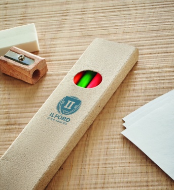 Logotrade promotional giveaway image of: 4 highlighter pencils in box