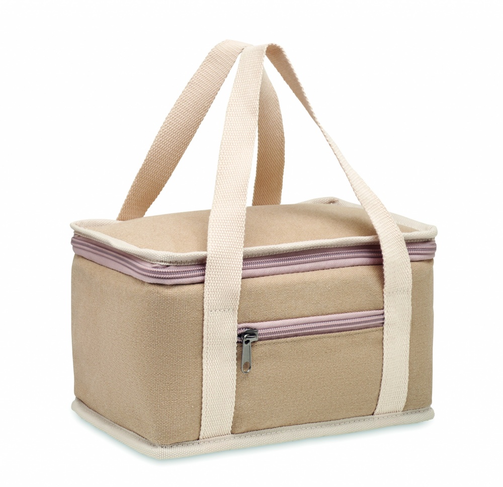 Logo trade advertising product photo of: 6 can cool bag canvas 320gr/m²
