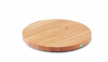 Logotrade advertising product picture of: Bamboo wireless charger 15W