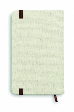 Logo trade promotional gifts image of: A6 canvas notebook lined