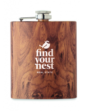 Logo trade promotional gift photo of: Slim hip flask 190 ml
