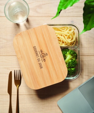 Logotrade promotional giveaway picture of: Glass lunch box with bamboo lid