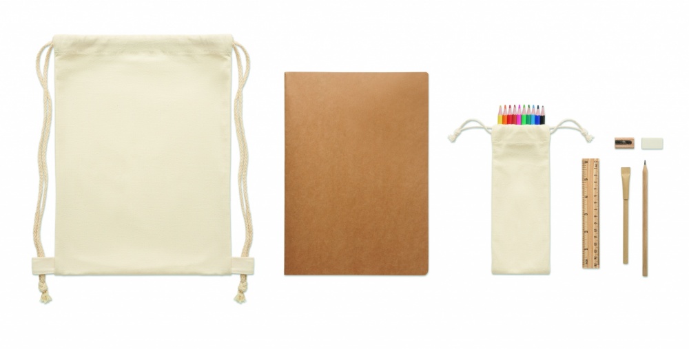 Logotrade promotional item picture of: Kids drawing set in drawstring