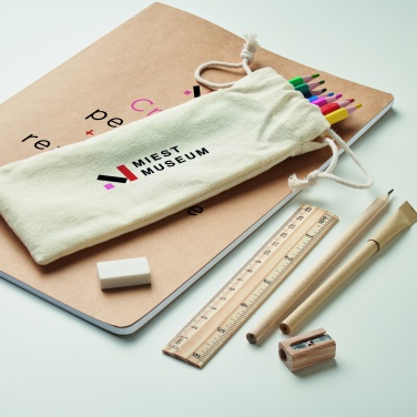 Logotrade business gifts photo of: Kids drawing set in drawstring