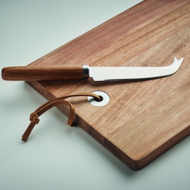 Logotrade promotional merchandise picture of: Acacia wood cheese board set Hannover
