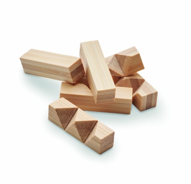 Logotrade corporate gifts photo of: Bamboo brain teaser star shape