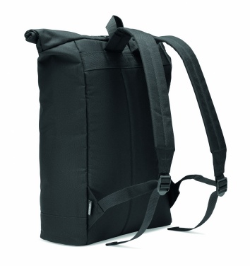 Logo trade advertising products image of: 600D RPET rolltop backpack