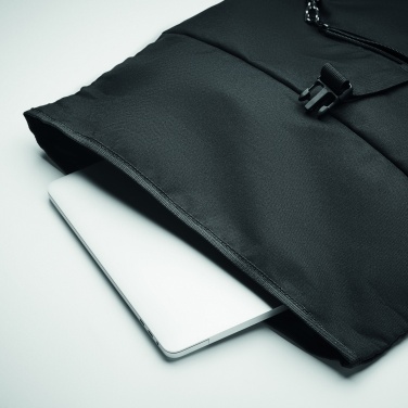 Logo trade promotional items image of: 600D RPET rolltop backpack