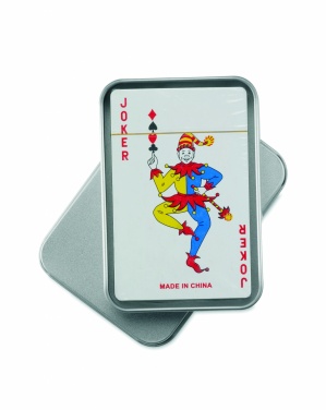 Logo trade promotional product photo of: Playing cards in tin box