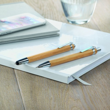 Logotrade promotional items photo of: Bamboo pen and pencil set