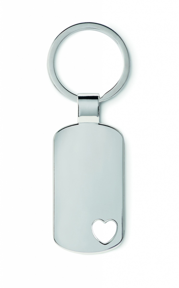 Logotrade promotional merchandise picture of: Key ring with heart detail Jūrmala