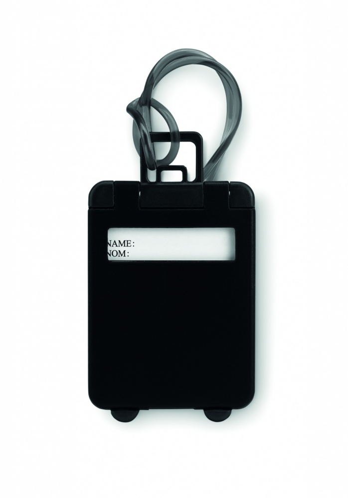 Logo trade promotional giveaways picture of: Luggage tags plastic