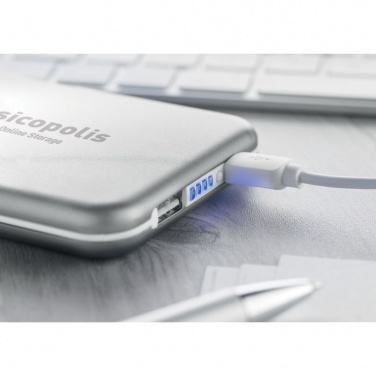 Logo trade promotional items image of: 4000 mAH solar powerbank
