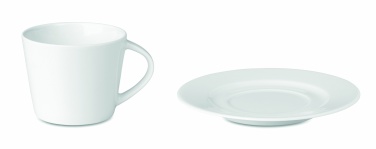 Logo trade promotional gift photo of: Cappuccino cup and saucer