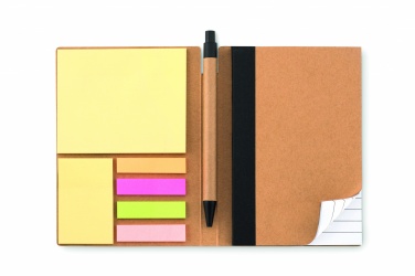 Logo trade promotional gifts picture of: Notebook w/pen & memo pad