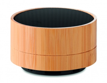 Logotrade advertising product image of: 3W Bamboo wireless speaker