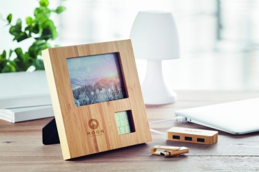 Logo trade promotional products picture of: Photo frame with weather statio