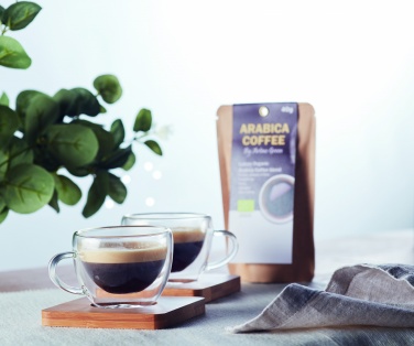 Logotrade promotional product picture of: Set of 2 double wall espresso