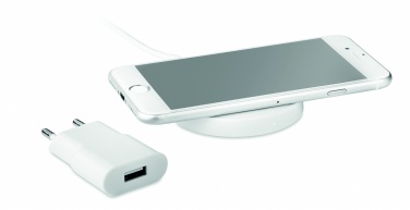 Logo trade promotional items picture of: Wireless charger travel set
