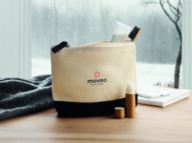 Logotrade promotional giveaways photo of: Bicolour cotton cosmetic bag