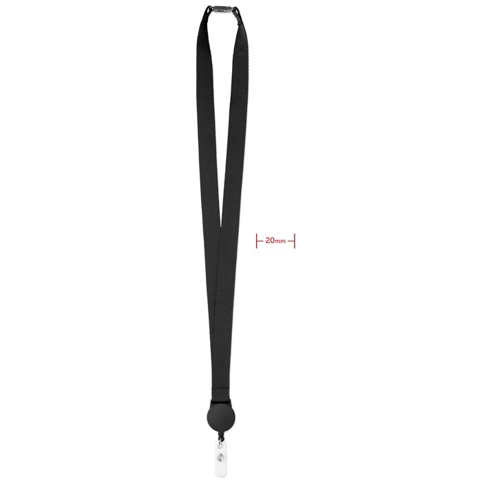 Logo trade business gift photo of: Lanyard retractable clip