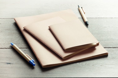 Logo trade promotional item photo of: A6 recycled notebook 80 plain