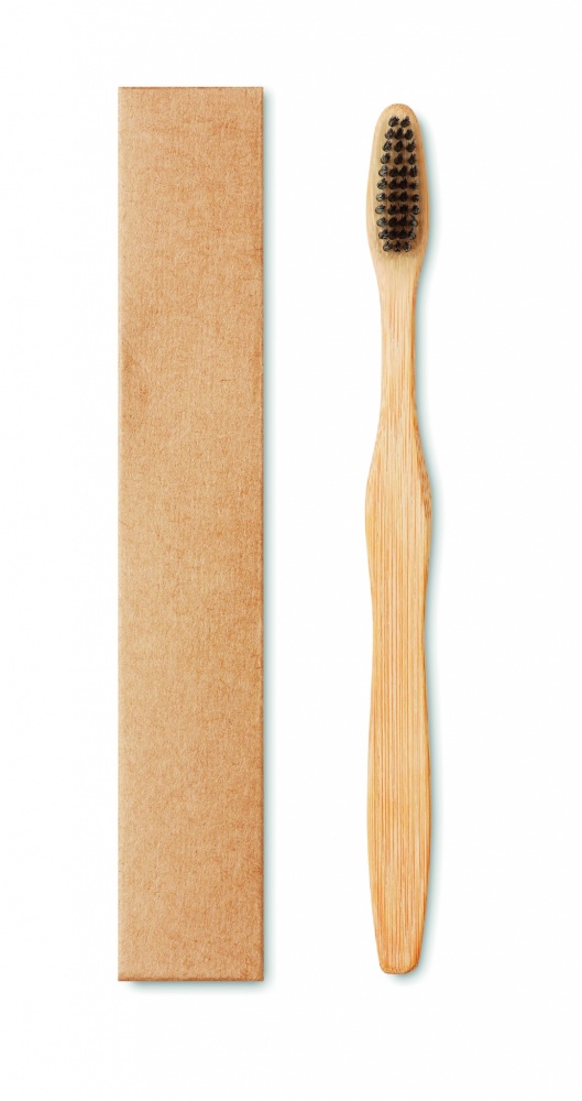 Logotrade business gift image of: Bamboo toothbrush in Kraft box