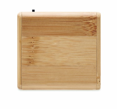 Logo trade promotional gifts image of: Bamboo wireless speaker