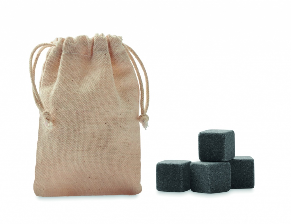 Logo trade promotional products picture of: 4 stone ice cubes in  pouch