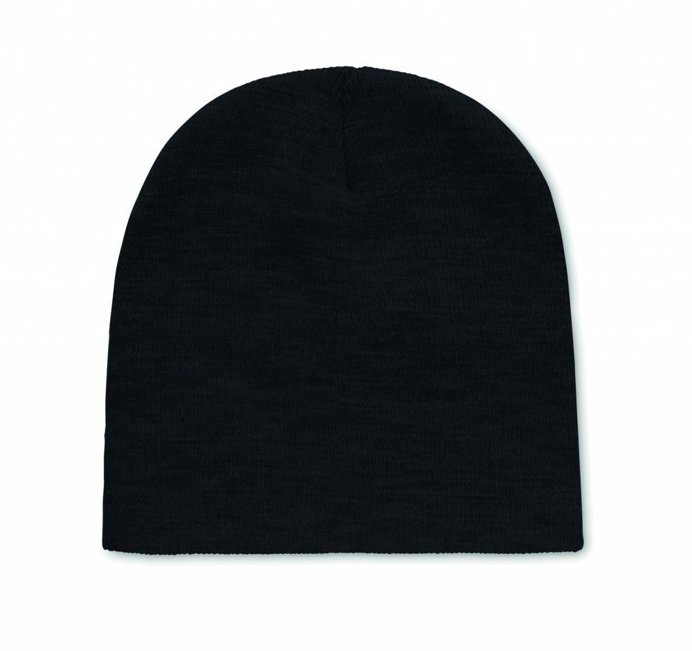 Logo trade corporate gifts image of: Beanie in RPET polyester