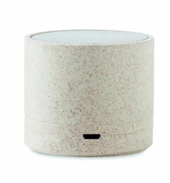 Logo trade advertising products image of: 3W speaker in wheat straw/ABS
