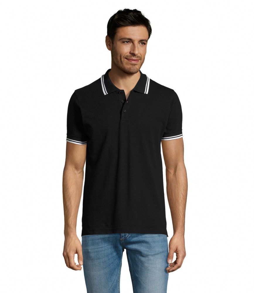Logo trade promotional gifts picture of: PASADENA men polo 200g