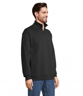 Logo trade promotional gifts image of: CONRAD Sweat Zip Collar