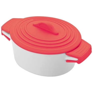 Logotrade business gift image of: Porcelain pot with silicone lid DELHI